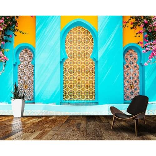 Papel de parede Morocco architecture city building 3d wallpaper,living room home tv wall bedroom wall papers home decor mural