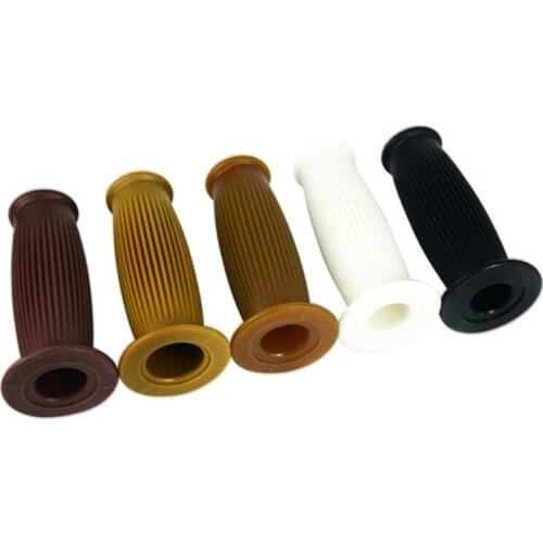 Pair 1" 25mm Vintage Handle Grips Motorcycle Universal Rubber handlebar grips Hand Grip Bar End For Cafe Racer Bobber Custom