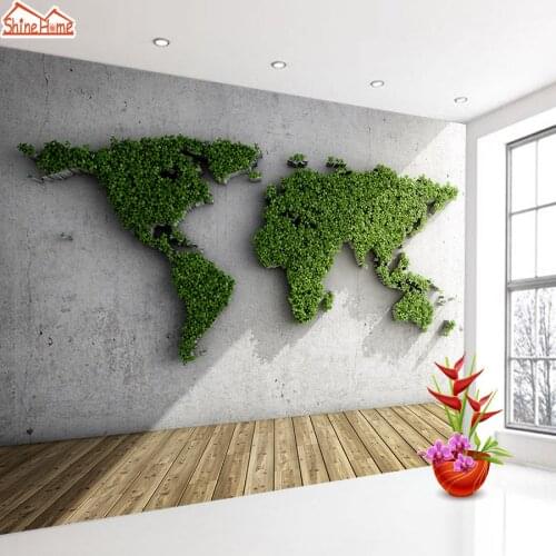 Custom Murals Photo Wall Paper Papers Home Decor Wallpapers for Living Room 3d Walls Murals Wallpaper Fancy Map Pattern Mural