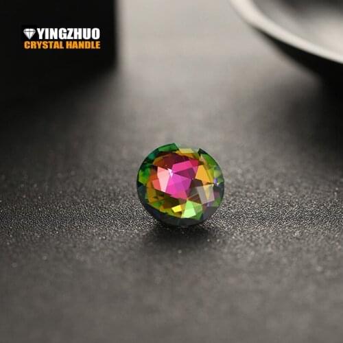 Knob Hot Sale K9 20/25/30mm 50pcs/lot Package Crystal Sofa Soft Button Decorative Glass Rhinestones Buttons Buckle Wholesale