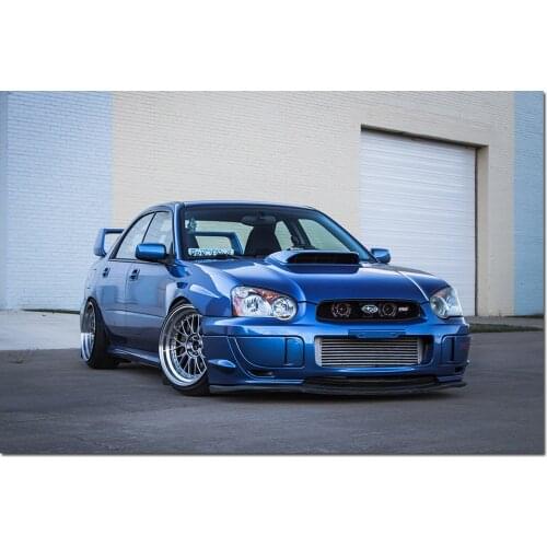 Subaru Impreza WRX STI Car Photo Wall Art Posters and Prints Canvas Painting Wall Picture For Living Home Decor