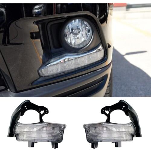 TO2562100 814300E020 TO2563100 814400E020 1Pair Front Daytime Running Fog Light Lamp Fit For Toyota Highlander Kluger 2014-2016