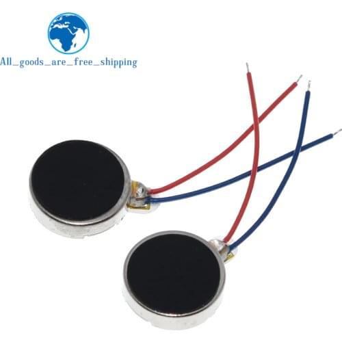 TZT 10x DC 3V 70mA 12000 RPM For Phone Coin Flat Vibrating Vibration Motor Vibration Motor G08 1027
