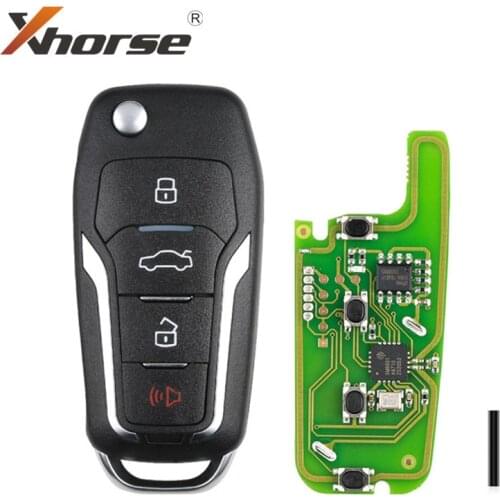 Xhorse for Ford Type Key XKFO01EN X013 Series Universal Remote Key Fob 4 Button 1 Piece