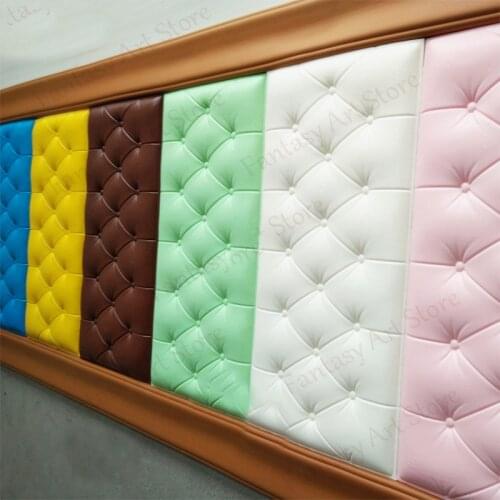 Thickening Self-adhesive Bedside Soft Wrapper Wall Stickers Anti-collision Tatami 3d Stickers Bedroom Wall Decoration