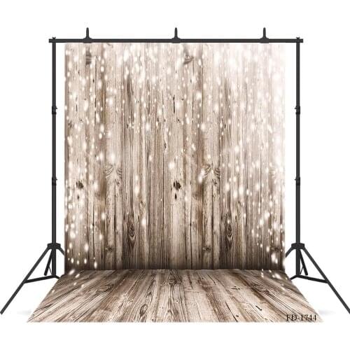 Vintage Retro Brown Wooden Floor Wall Light Polka Dot Backdrops Vinyl Photography Backgrounds Photophone Photocall Decor
