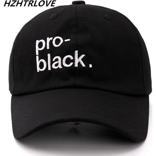 High Quality Brand Letter pro-black Snapback Cap Cotton Baseball Cap For Men Women Adjustable Hip Hop Dad Hat Bone Garros