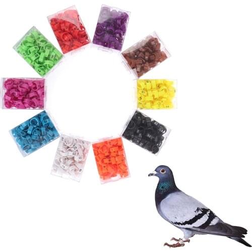 100Pcs/lot Adjustable Poultry Foot Ring Bird Pigeon Chicken Signage Farm Animal Carriers