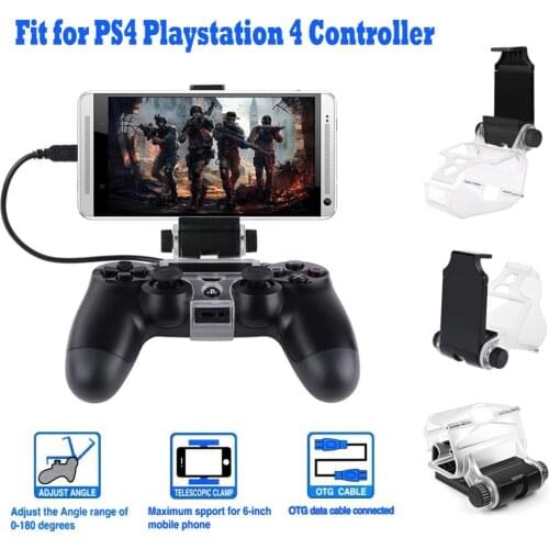 PS4 Accessories Smart Phone Clip Clamp Stand Bracket for PlayStation 4/Slim/Pro Dualshock 4 Controller Holder Joystick PS4 Mount