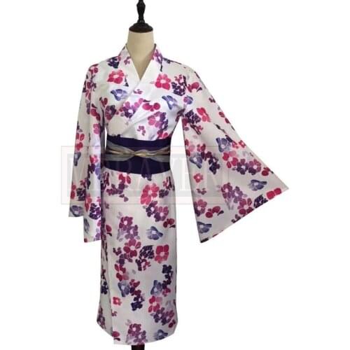 Anime VTuber Hololive Minato Aqua Kimono Cos Uniform Party Suit Cosplay Costume Halloween Custom Made Any Size