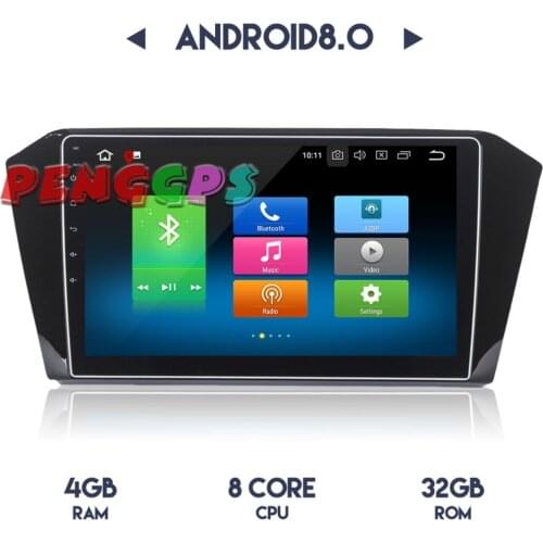 2 din Android 8.0 7.1 Car Radio Stereo Headunit GPS for Volkswagen VW Passat 2015 2016 2017 2018 Car DVD Player Audio Satnav