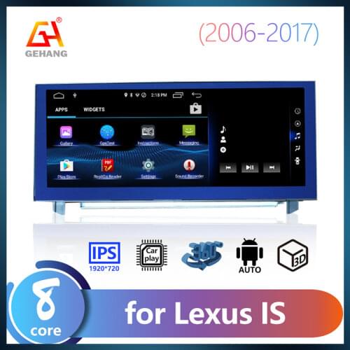 GEHANG 10.25'' Car radios 2din android 10.0 audio for cars Lexus IS /RC2013-2017 GPS Navigation car video player Carplay