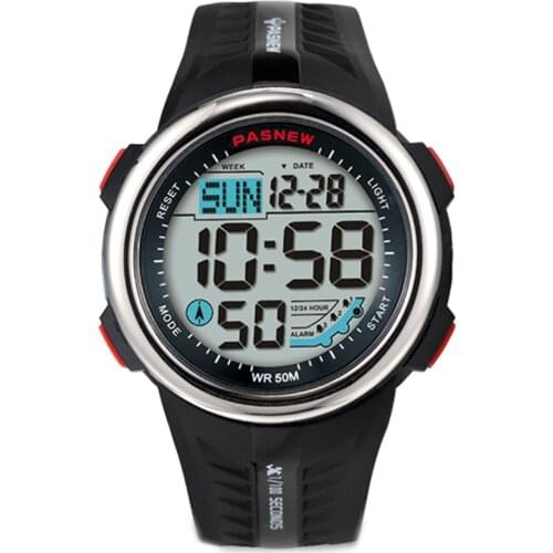 PASNEW Top Brand Watch Men Led Digial Watches Men Sports Multifunction Electronic Wristwatches Reloj Hombre Relogio Masculino