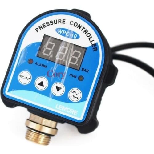 1PC Digital Pressure Control Switch WPC-10 Digital Display Pressure Controller For Water Pump With G1/2"Adapter