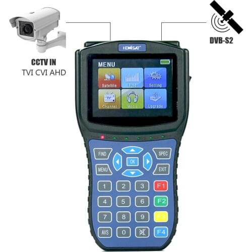 HD Digital Satellite finder Meter Support Satellite Reciever DVB S2 Satfinder CCTV TEST TVI/CVI/AHD Input HDMI Sat Finder