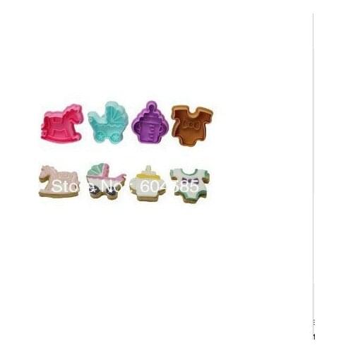 Baby Shower Plunger and Cutter, Set of four