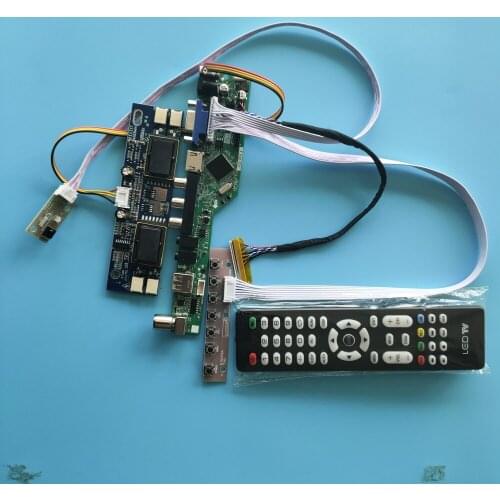 Kit for LM201WE3-(TL)(H2)(TL)(F6)LCD HDMI VGA AV TV USB Controller Board Remote Panel 4 lamps LVDS Audio 1680X1050 30pin Display