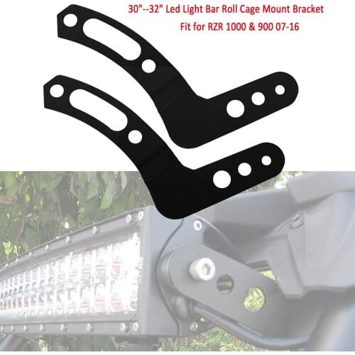2pcs Roll Cage Mount Bracket Mounting Brackets Fit For 30"-32" LED Light Bar 07-16 Polaris RZR 1000 AM