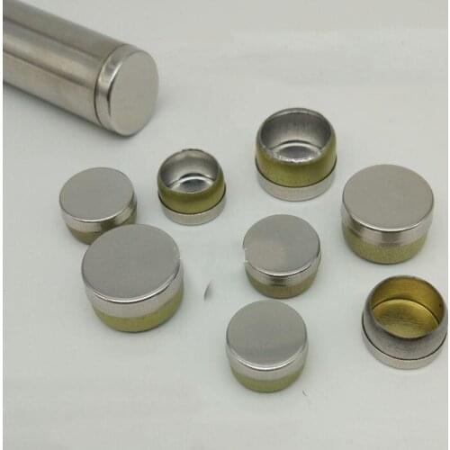 Stainless Steel Round Pipe Plug Cap Flat Head Cover End Capped Pipe Fittings