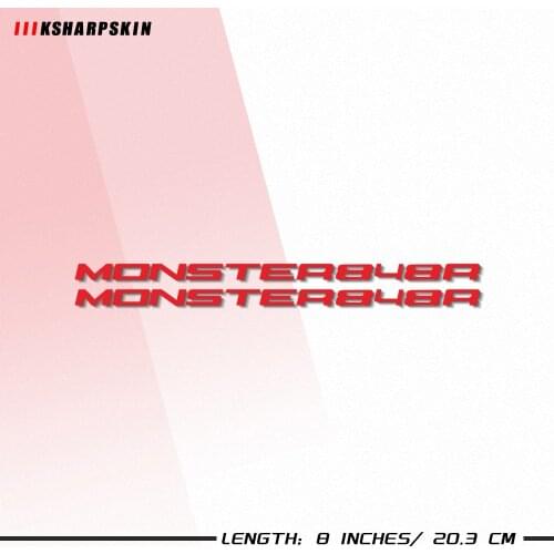 Motorcycle sticker accessories bike Fuel tank Wheel helmet notebook Luggage reflective MOTO sign sticker For DUCATI MONSTER 848R