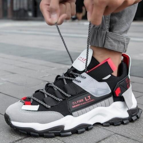 Trend 2020 Lightweight Running Shoes Men TPU+Rubber Platform Chunky Sneakers For Jogging Zapatillas Hombre Sport Shoes Autumn