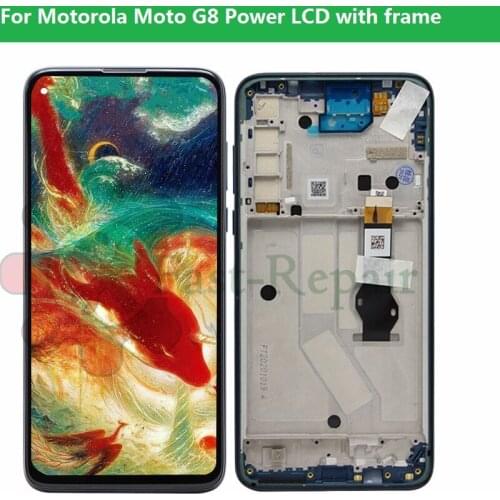 Original New Tested 6.4" For Motorola Moto G8 Power Lcd Screen Display Touch Glass Digitizer Assembly G8Power LCD