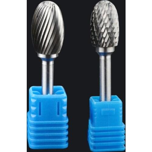 Oval shape file Hand tools metal engraving milling cutter 6-16mm straight shank rotary burr E (EX) shape cemented carbide rotary