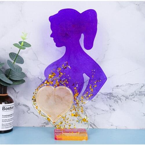 Love Mother Photo Frame Mould Epoxy Mould Photo Frame Silicone Mould Resin Casting Mould DIY Crafts Decoration Mould