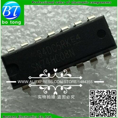 20PCS SN74HC08N DIP14 SN74HC08 DIP 74HC08N 74HC08 new and original IC free shipping