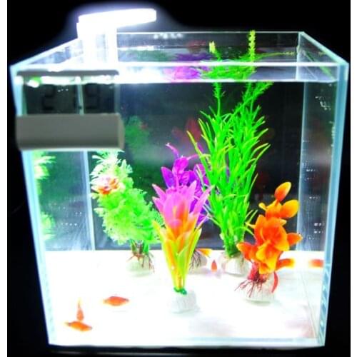 EU 100-240V LED Clip-on Fish Tank Aquarium Lighting Bulb White Light