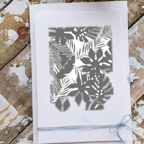 Tropical Leaves Metal Cutting Dies Stencils Cear Stamp for DIY Scrapbooking photo album Decorative Embossing Paper Cards