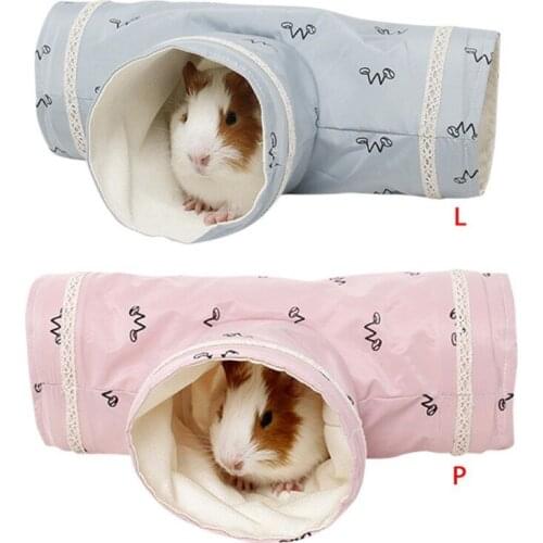 Pet Toy Spring And Autumn Three-way Tunnel For All Kinds Of Small Pets For Guinea Pigs Dwarf Rabbits Squirrels Liza Etc