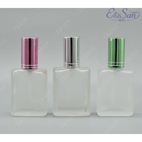 Explosion models FX115M-15ML Flat Quartet Frosted Glass Bottle Perfume Spray Dispensing Bottle 100pcs/lot