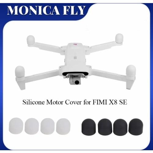 4 Pcs/Set Motor Protective Cover Silicone Guard Cap Motor Protector For FIMI X8SE Drone Accessories