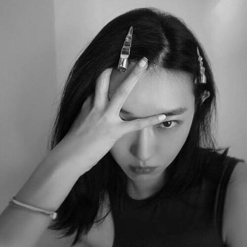 Korean Punk Pearl Hair Clips For Women Geometric Wave Metal Headwear Hairpins Girls Simple Statement Barrettes Hair Accessories