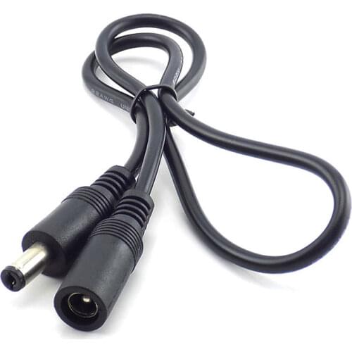 Female to Male Plug CCTV DC Power Cable Extension Cord Adapter 12V Power Cords 5.5mmx2.1mm For Camera Power Extension Cord