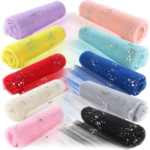 1Meter/lot 150cm wide 12 colors meteor shower sequins decorative mesh fabric home curtain wedding dress design trim lace AC116