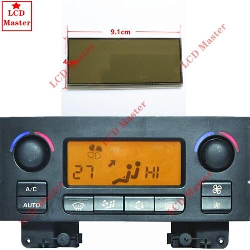 1pcs Car LCD Display Air Conditioning Pixel Repair Air Conditioning ACC Information Monitors Screen Yellow background For Peugeo