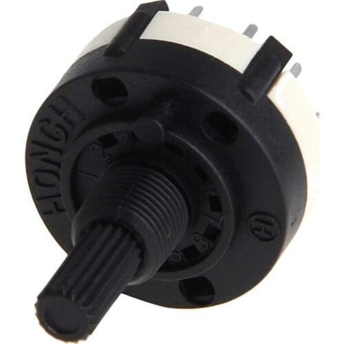 1Pcs RS26 1 Pole Position 12 Selectable Band Rotary Channel Selector Switch