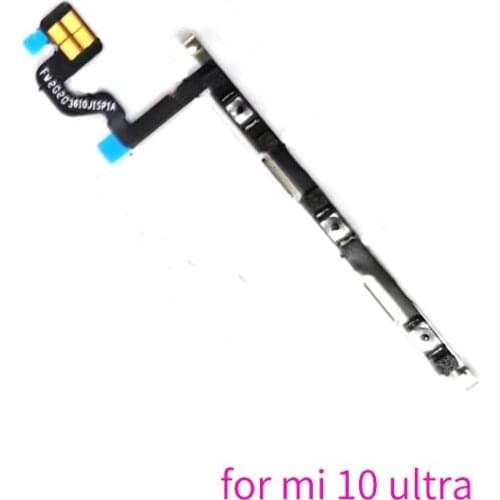 10pcs For Xiaomi Mi 10 Ultra Swith Power On Off Volume Side Button Key Flex Cable