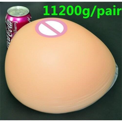 40 K Huge Crossdresser Silicone Breast 11200g/pair Realistic Breast Forms Transgender Simulation False Boobs