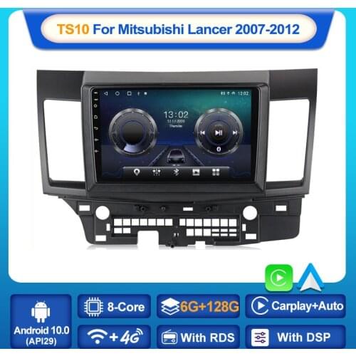 MEKEDE 6+128G Android 10 For Mitsubishi Lancer 2007-2013 Car Radio Multimedia Video Players Android Auto CarPlay AUTO 2 din dvd