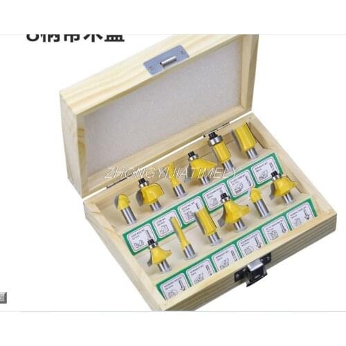 Woodworking cutter 12PC/set,engraving machine electric wood milling trimming machine cutter head set,woodworking electric cutter