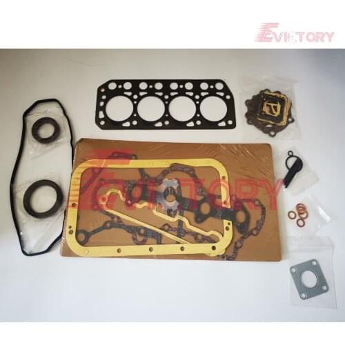 For MITSUBISHI K4D overhaul gasket kit main conrod bearing + piston ring
