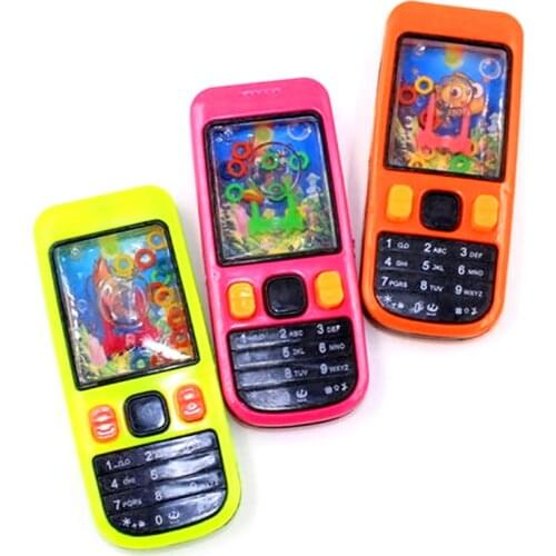 Mobile Phone Shape Classical Water Lasso Ferrule Toy Intellectual Game Ring Kids Children Toys Gift 10.5x4.5x1.5cm