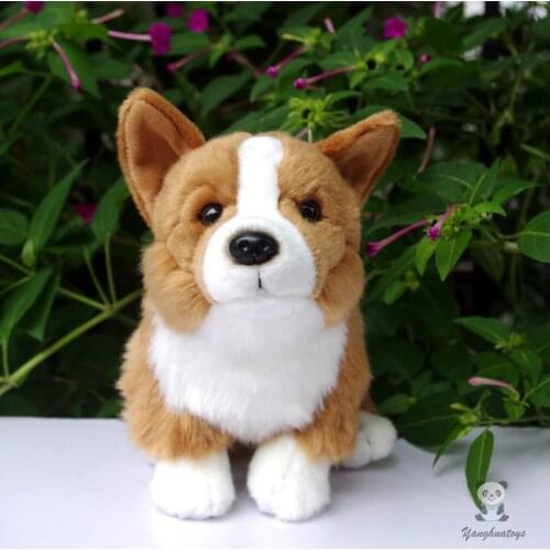 Hot sale Welsh Corgi Dog Doll Kids Toys plush stuffed toy Kawaii Corgi Simulation Animals ChildrenS Educational Toys Gift