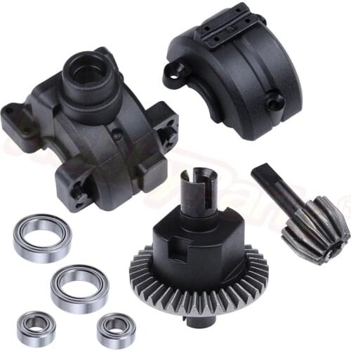 Front Gear Box Housing Complete Set Drive & Diff Gear For Redcat HSP 1/10 RC Car Parts 02024 02051 02030