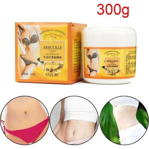 300g Slimming Massage Cream Ginger Anti-cellulite Shaping Gel Body Leg Waist Fat Burning Firming Moisturizing Creams Weight Loss