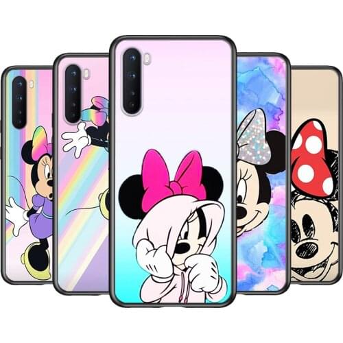 Soft TPU Mickey mouse color Shockproof Silicone Cover for OnePlus Nord N100 N10 8T 8 7T 7 6T 6 5T Pro Black Phone Case