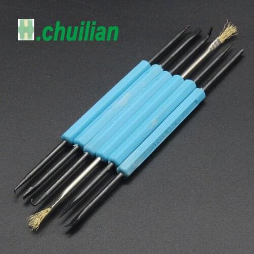 6 in 1 Steel Solder Assist BGA PCB Repair Tool Set Precision Electronic Components Welding Grinding Cleaning Hand Tools